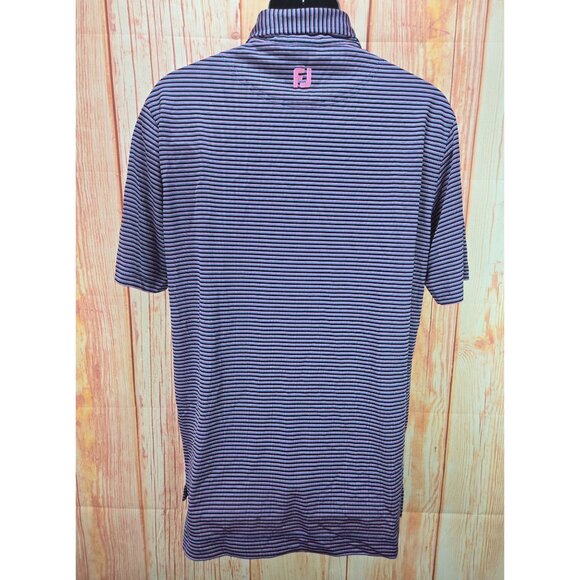 FootJoy Mens Striped Polo Medium Texas Star Golf Course - Picture 2 of 9